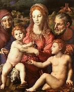 Agnolo Bronzino Holy Family with St.Anne and the Infant St.John oil painting